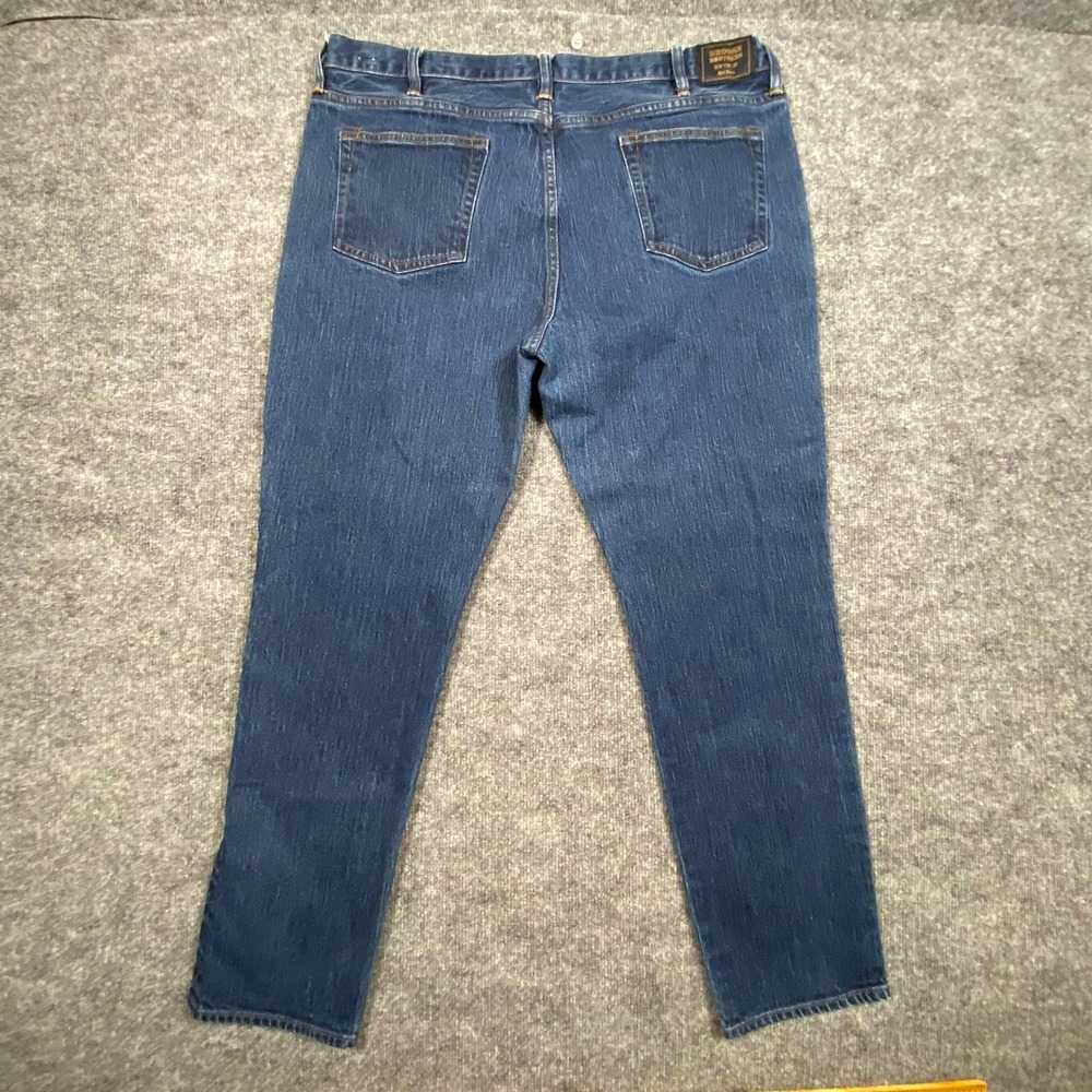 Brooks Brothers 901 Slim Straight Jeans Mens 40x32 Dark Wash Blue